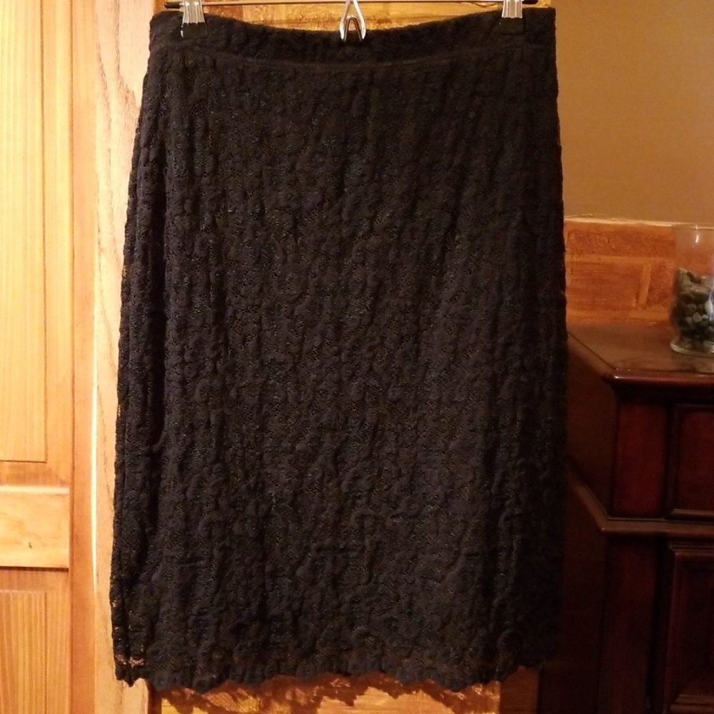 Apostrophe Stretchy lace pencil skirt